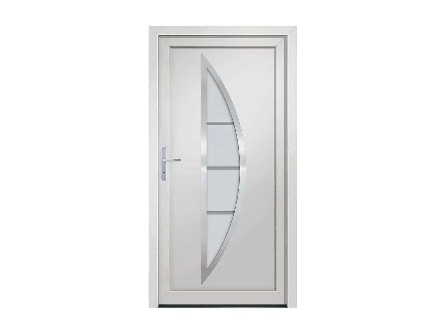 Porta d'ingresso PVC Bianco 108x208 cm