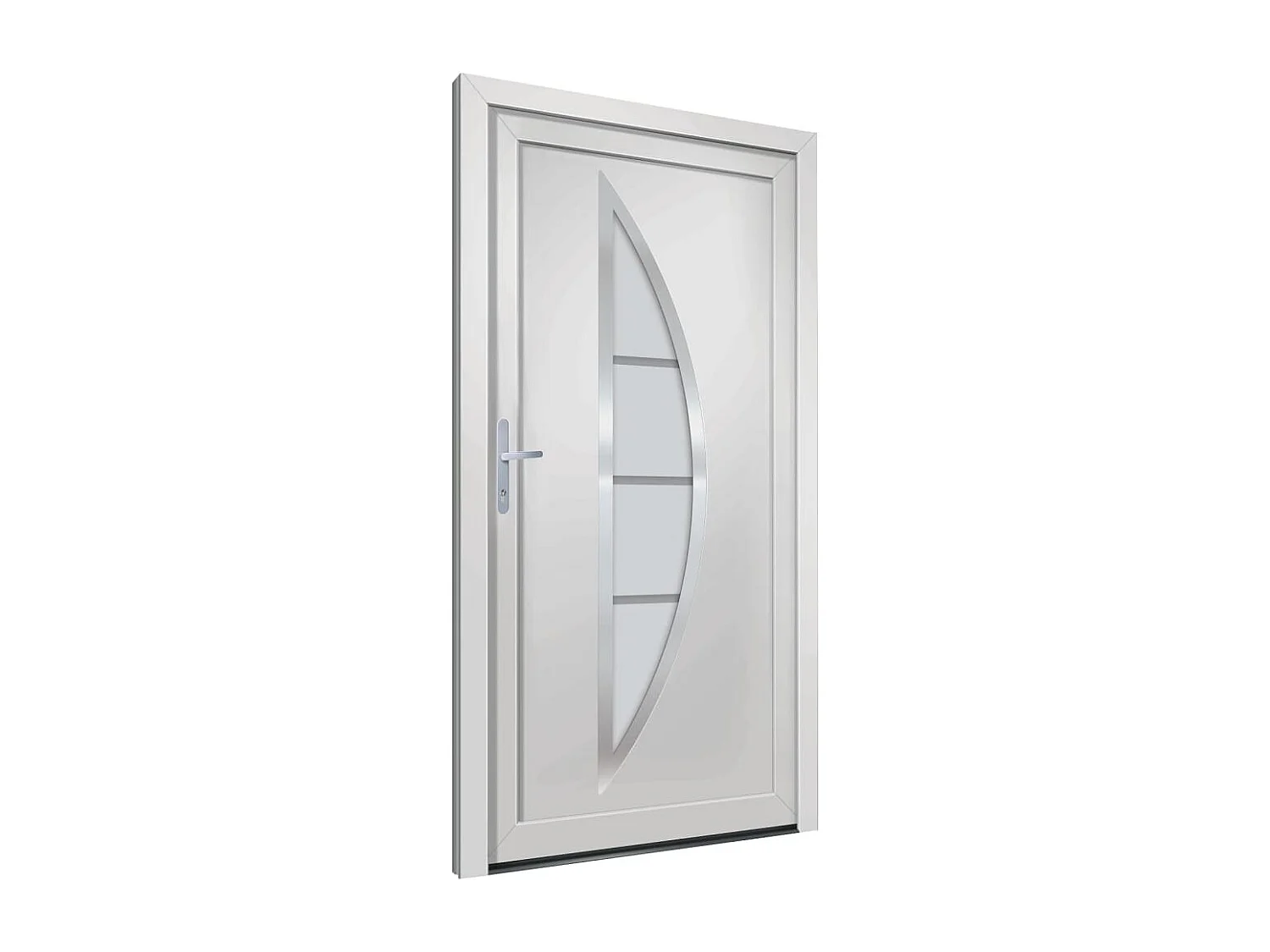 Porta d'ingresso PVC Bianco 108x208 cm