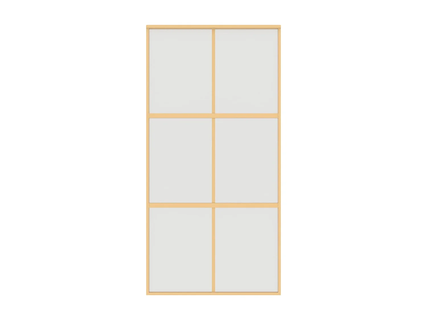 Puerta corredera dorada 102,5x205 cm cristal ESG esmerilado aluminio