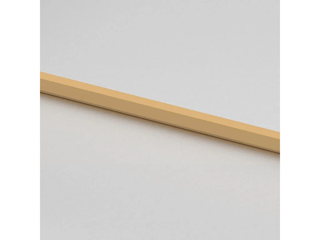 Porte intérieure mince doré 93x201,5 cm verre trempé aluminium