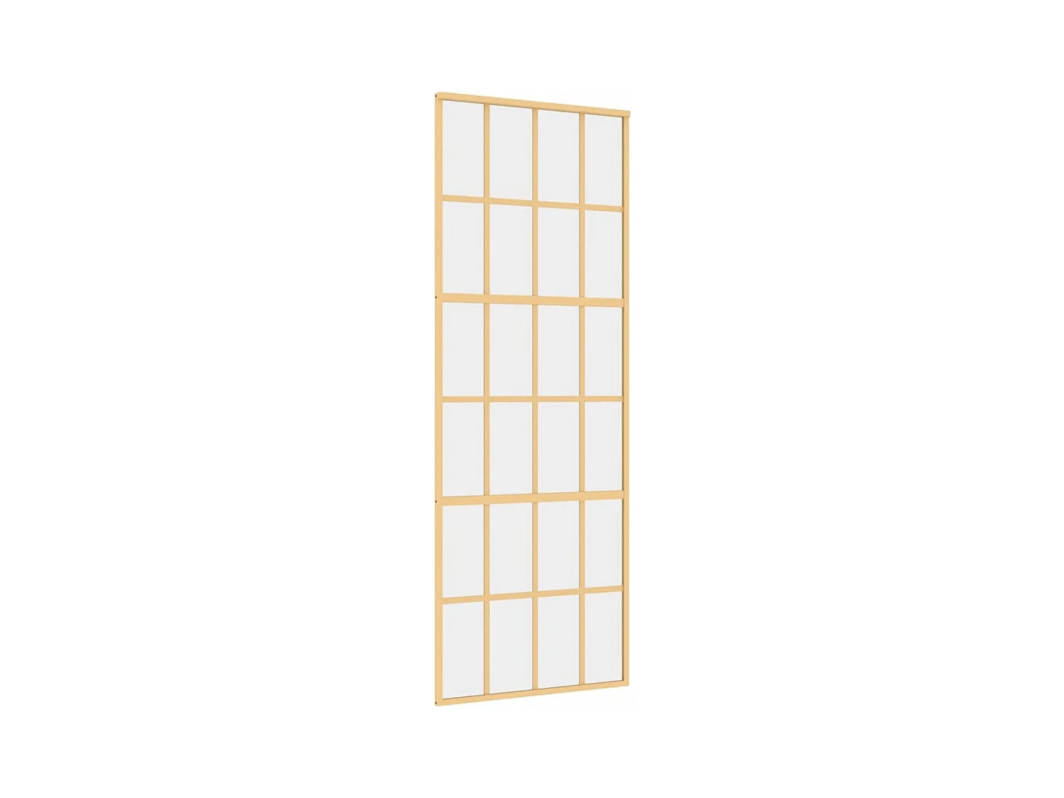 Porta scorrevole Golden 76x205 cm vetro ESG trasparente e alluminio