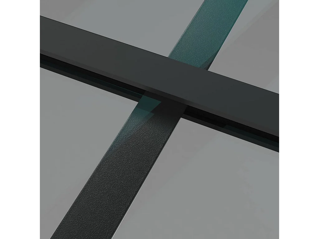 Porta interior 83x201,5 cm Vidro ESG preto e alumínio