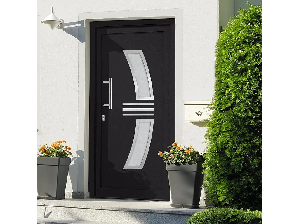 Porta d'ingresso antracite 108x208 cm