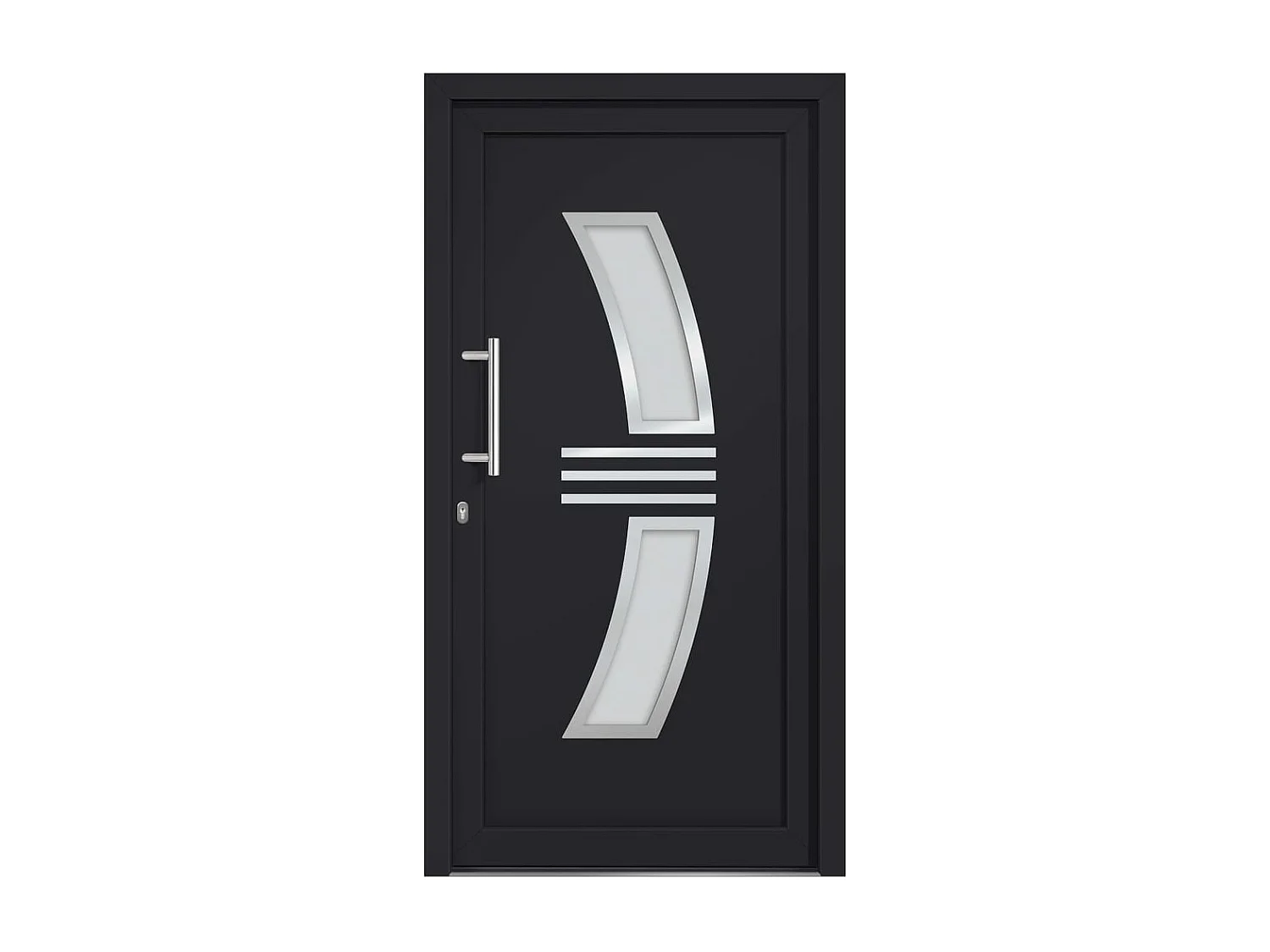 Porta d'ingresso antracite 108x208 cm