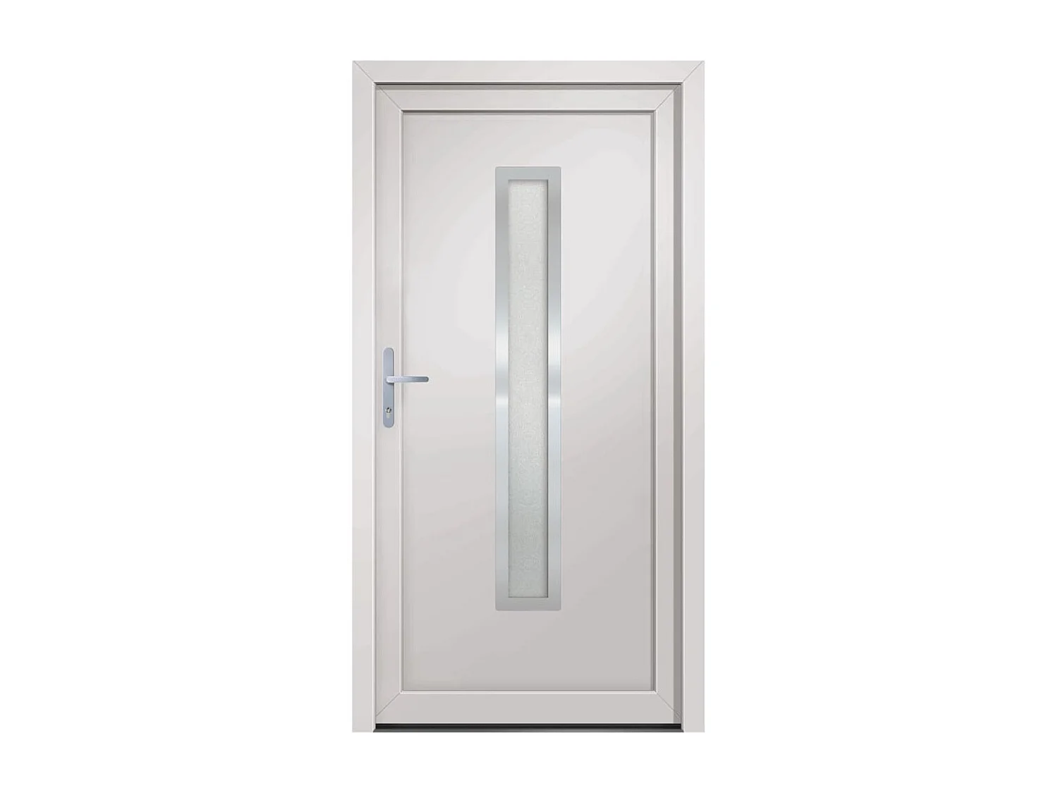 Porta d'ingresso in PVC Bianco 88x200 cm