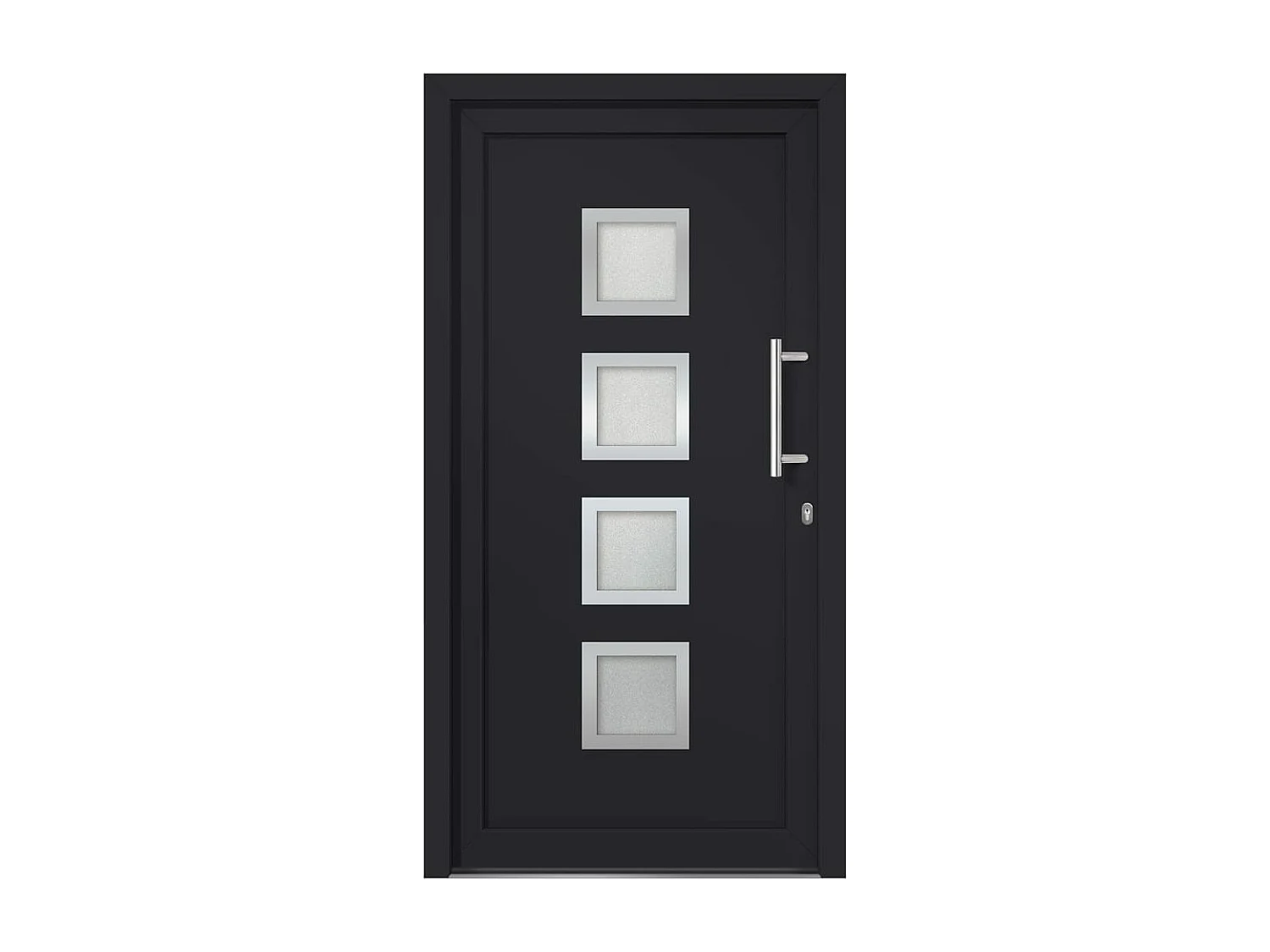 Porte d'entrée Anthracite 108x200 cm