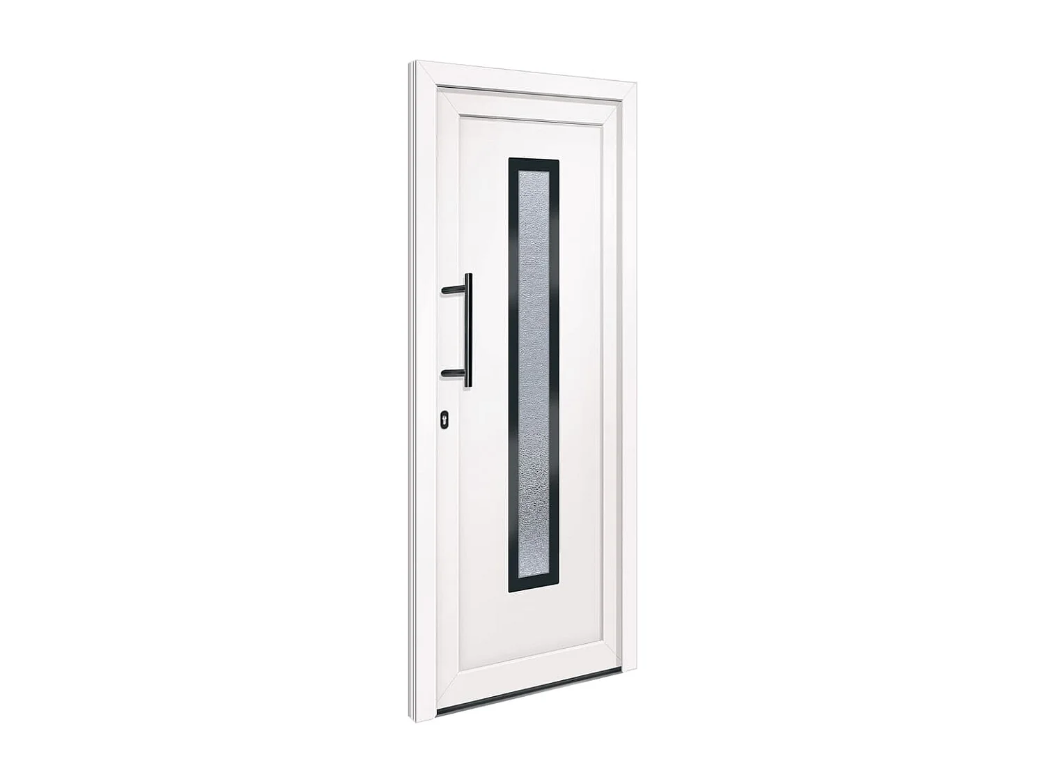 Porta d'ingresso in PVC Bianco 88x200 cm