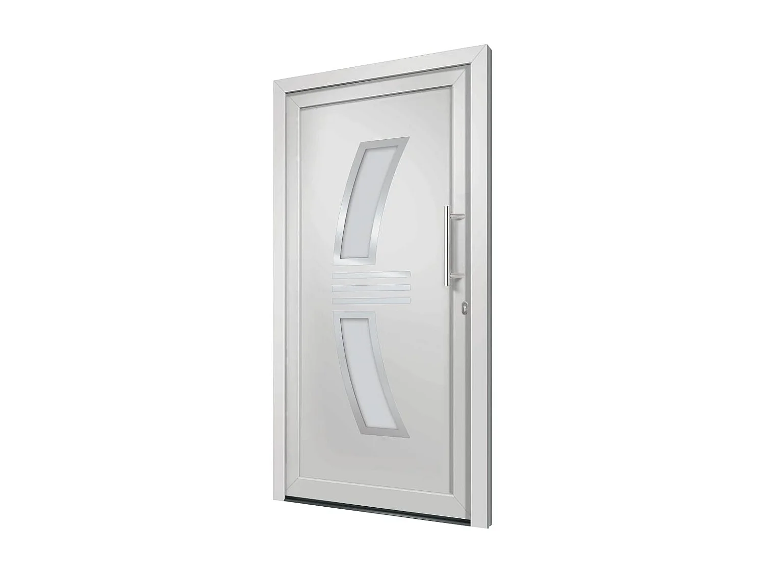 Porte d'entrée Blanc 88x200 cm