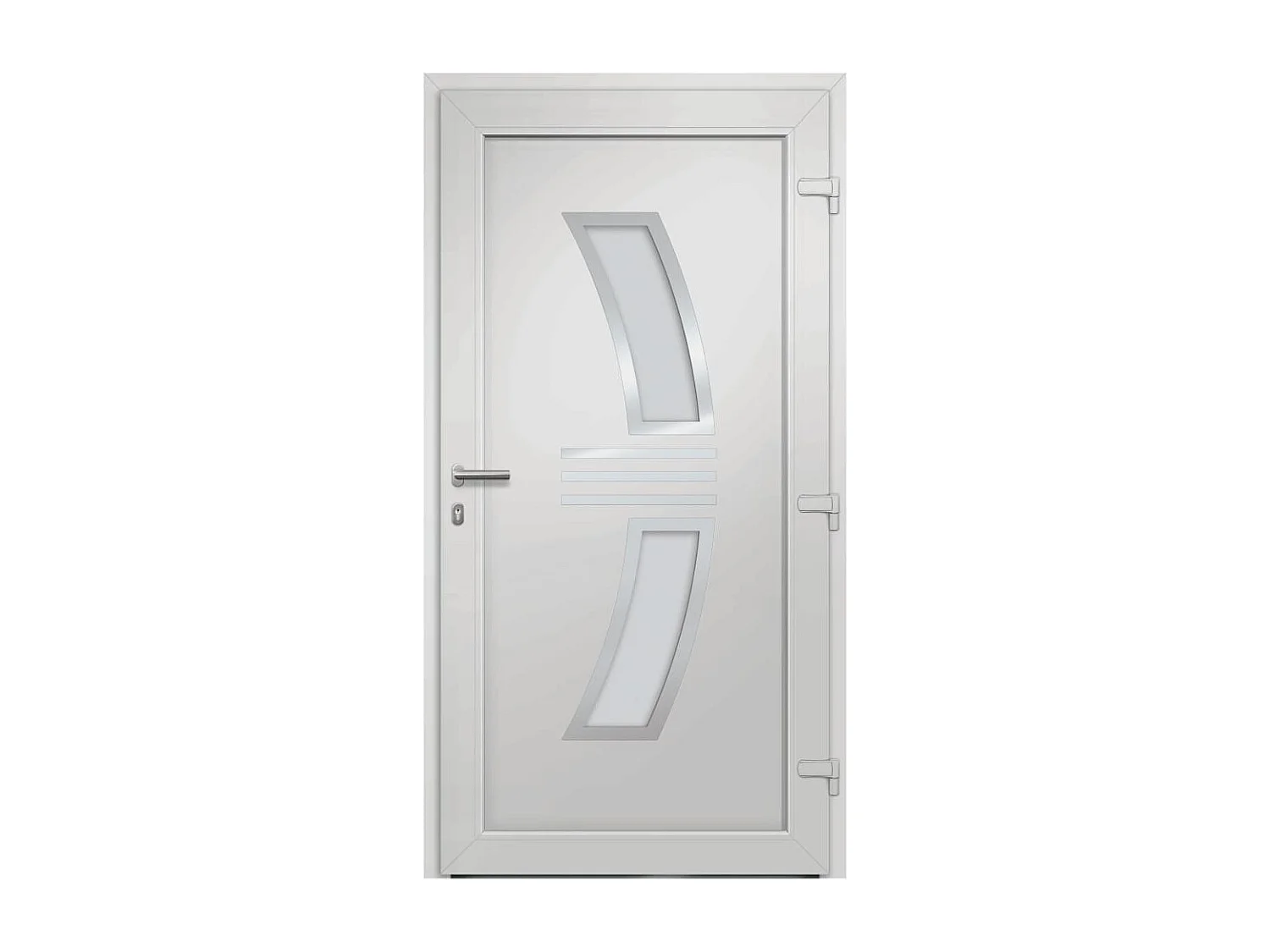 Porte d'entrée Blanc 88x200 cm