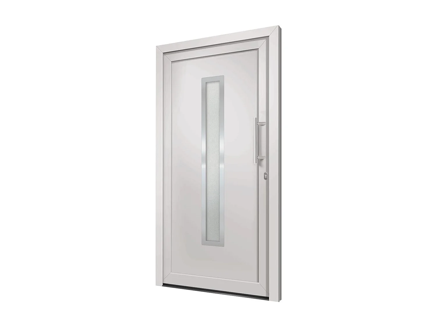 Porte d'entrée Blanc 98x208 cm