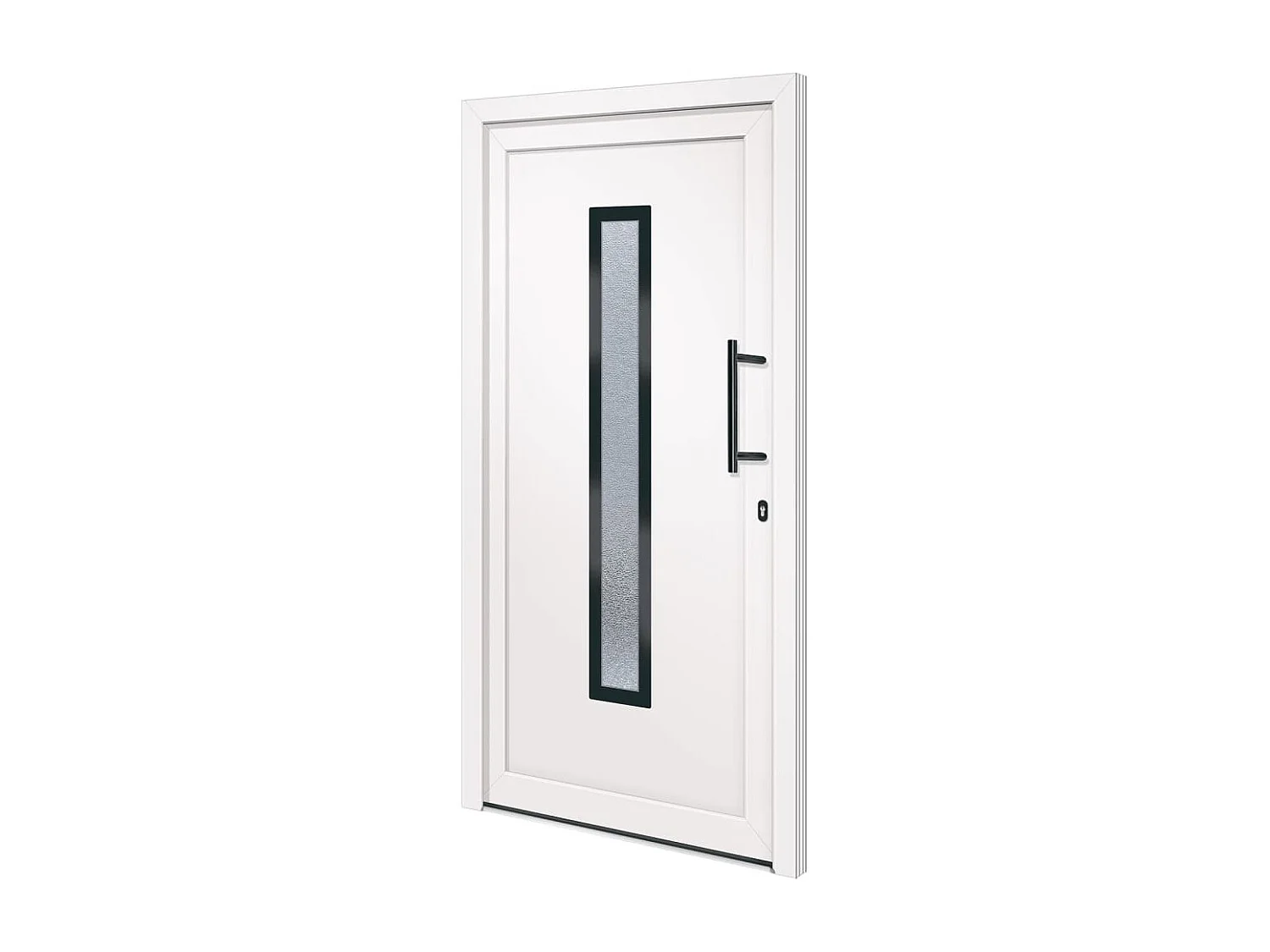 Toegangsdeur Wit 108x208 cm PVC