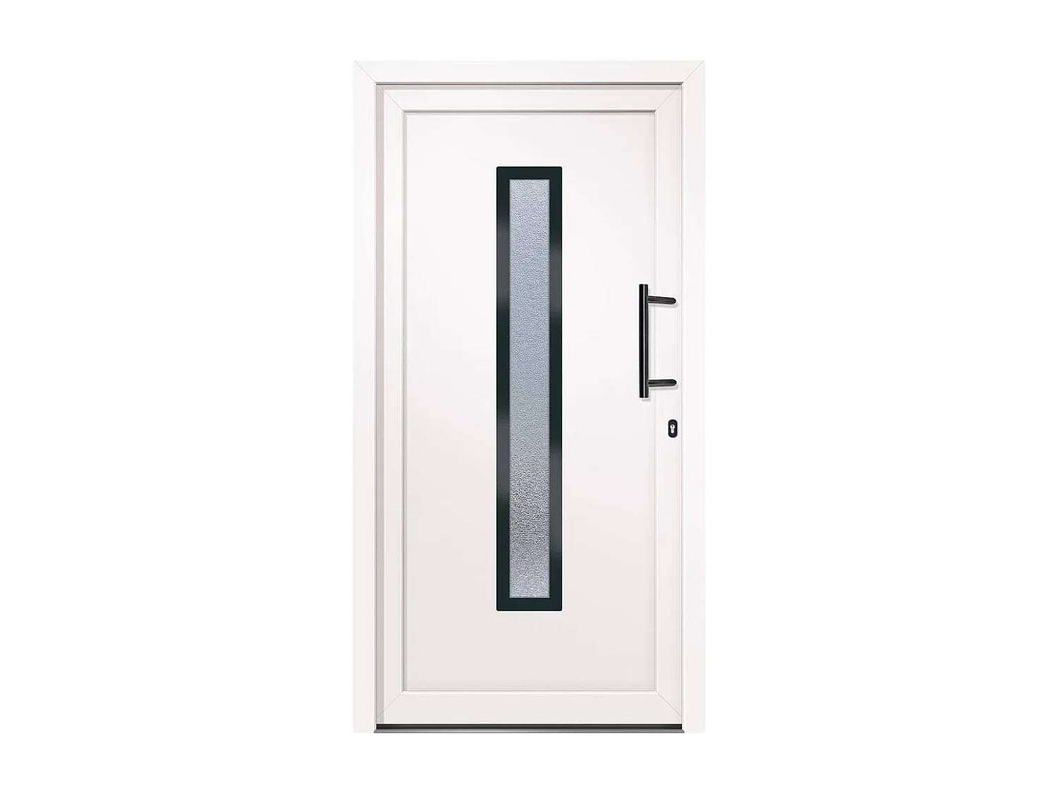 Porta d'ingresso PVC Bianco 108x208 cm