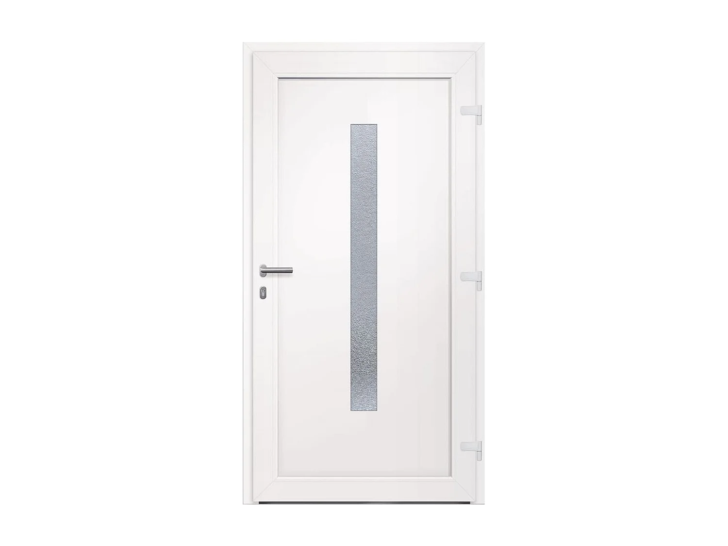 Porta d'ingresso PVC Bianco 108x208 cm
