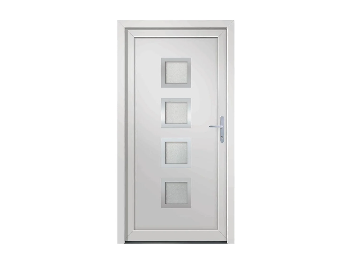 Porta d'ingresso in PVC Bianco 98x200 cm