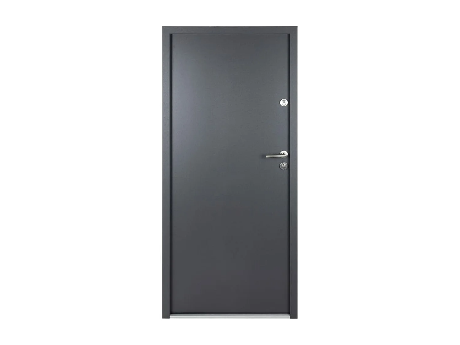 Puerta de entrada antracita 90x200 cm aluminio