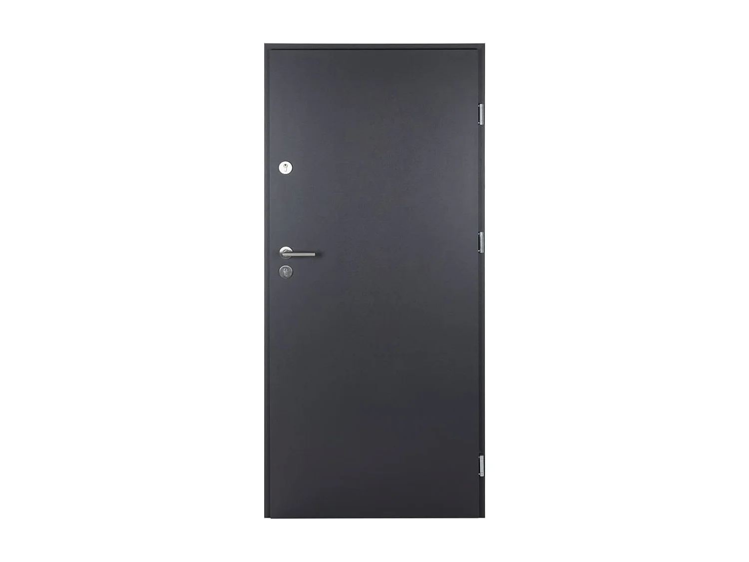 Puerta de entrada antracita 90x200 cm aluminio
