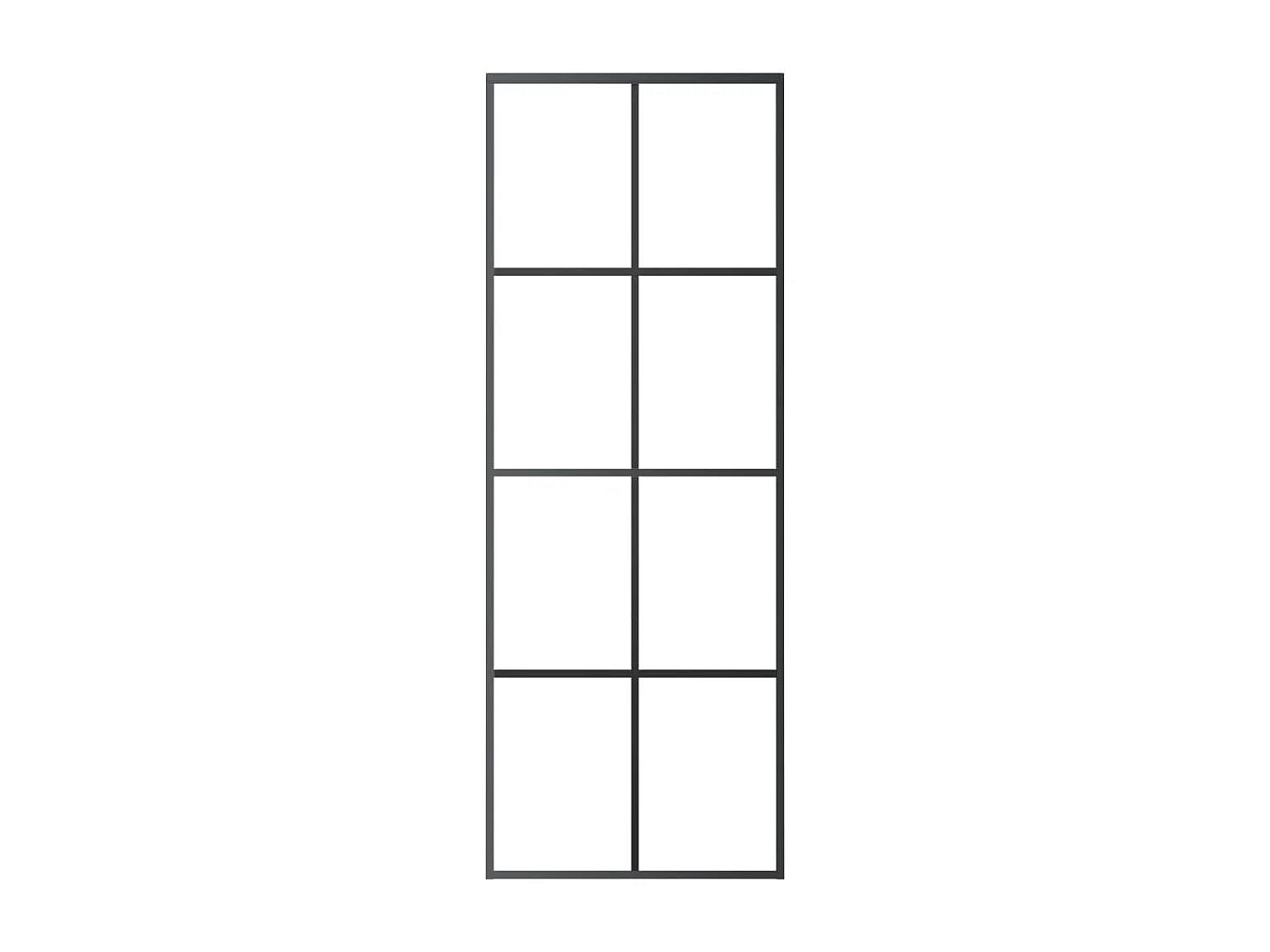 Schiebetür mit Beschlagsatz 76x205 cm ESG-Glas