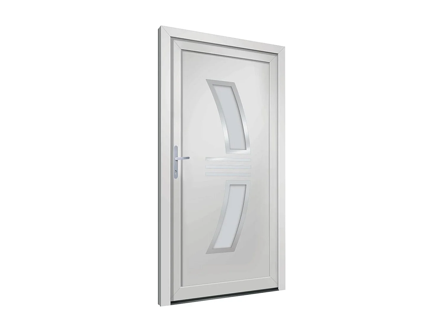 Porta d'ingresso in PVC Bianco 88x200 cm