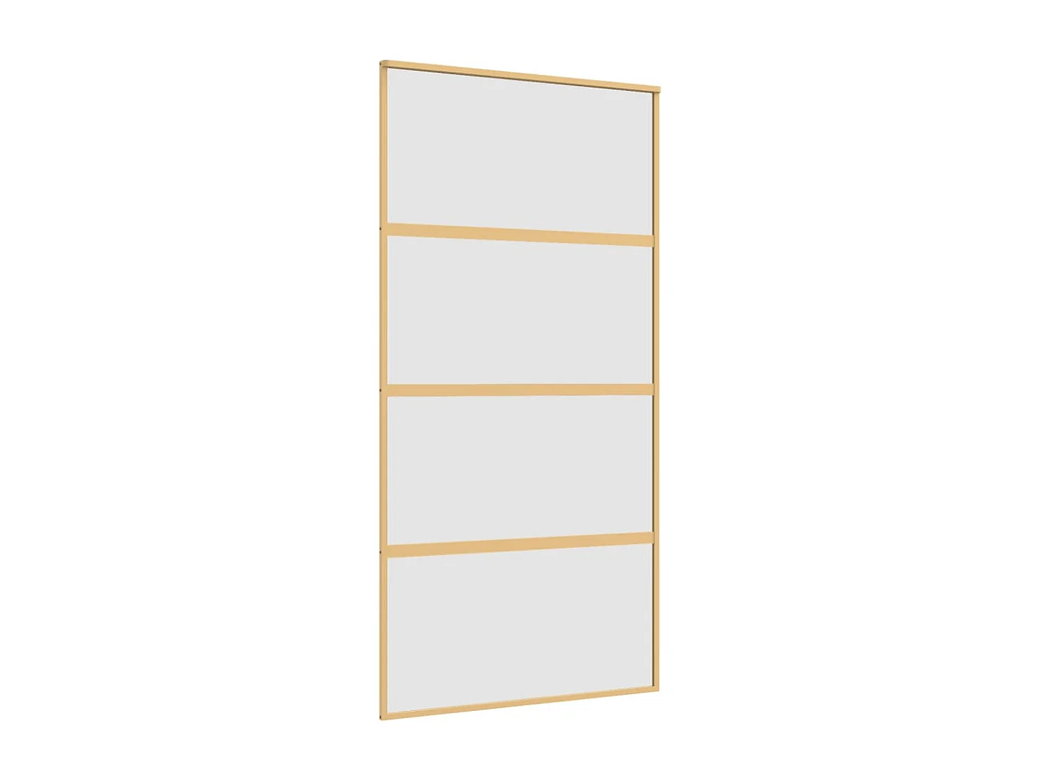 Puerta corredera dorada 102,5x205 cm cristal ESG esmerilado aluminio