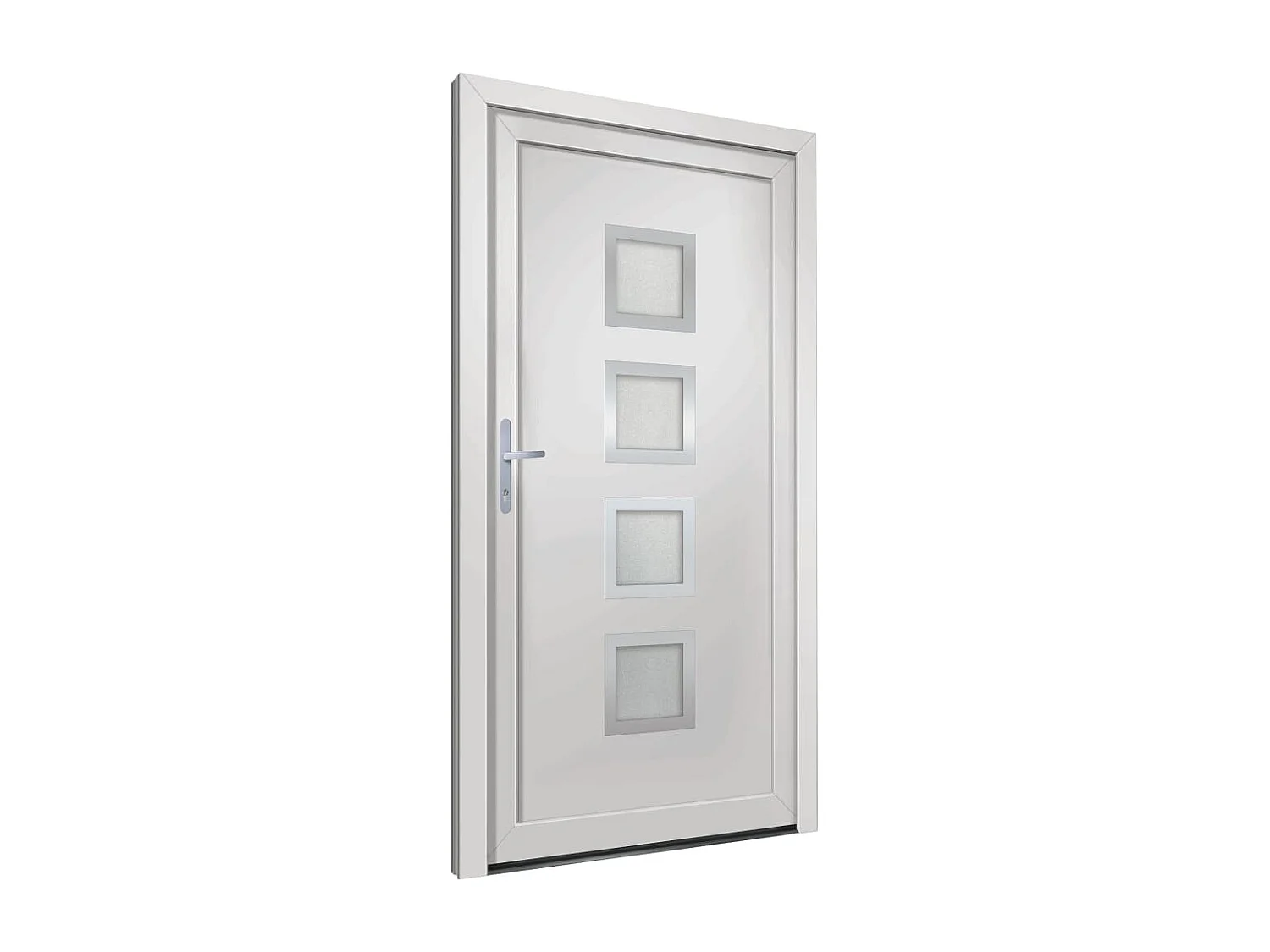 Porte d'entrée blanc 98x190 cm PVC