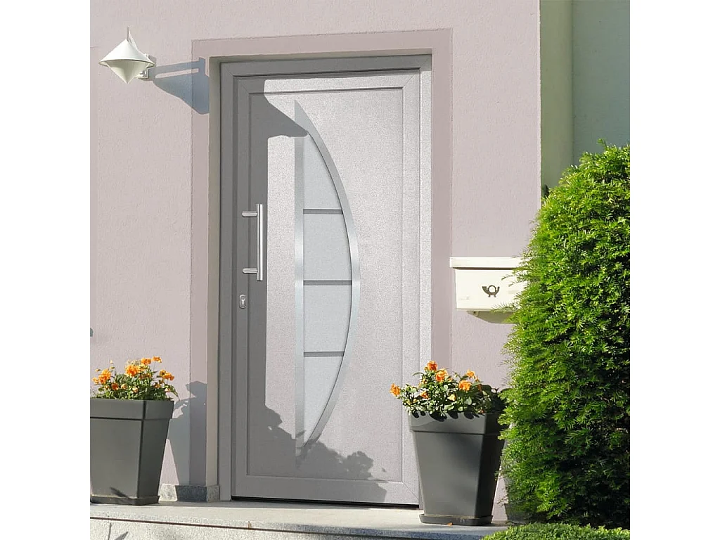 Porte d'entrée Blanc 108x208 cm