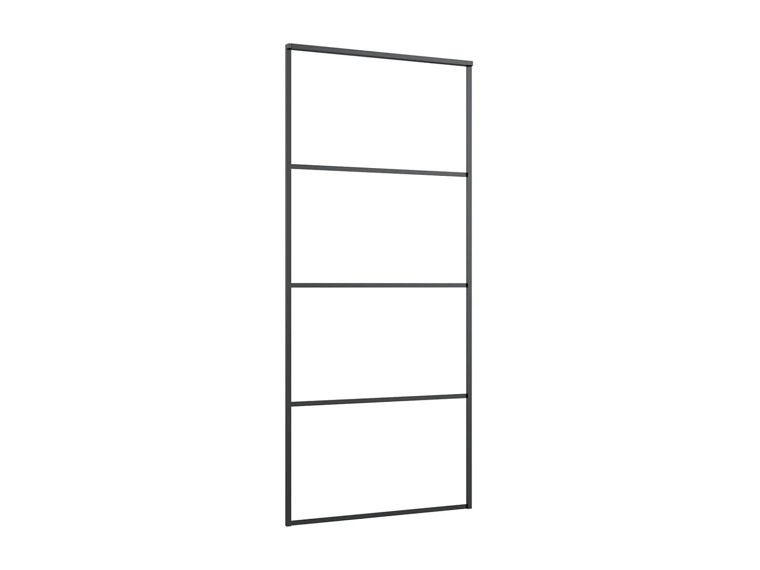 Porta scorrevole con kit ferramenta 90x205 cm vetro ESG