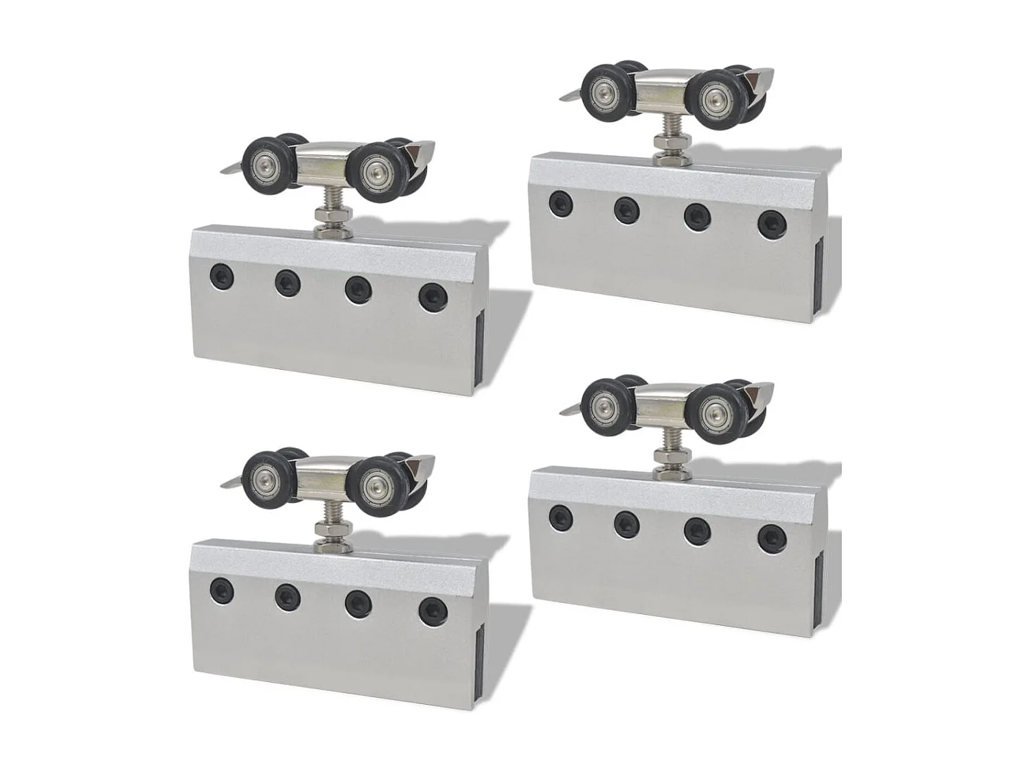 Doppia porta scorrevole in vetro