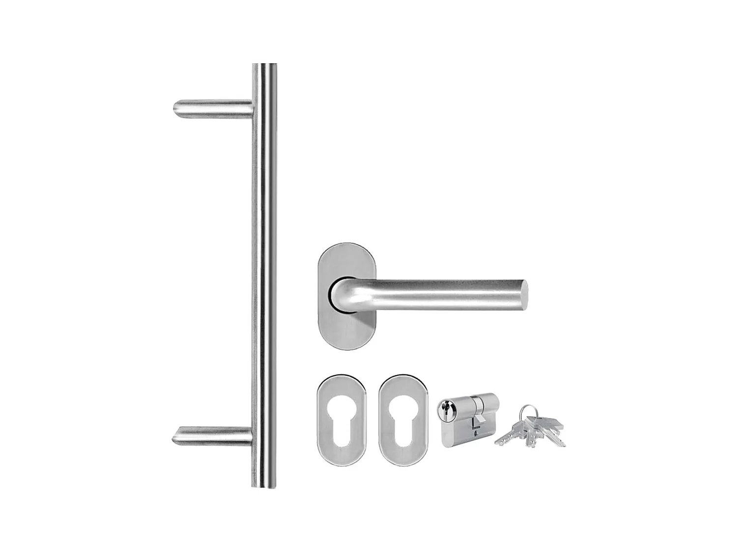 Porte d'entrée Anthracite 98x190 cm