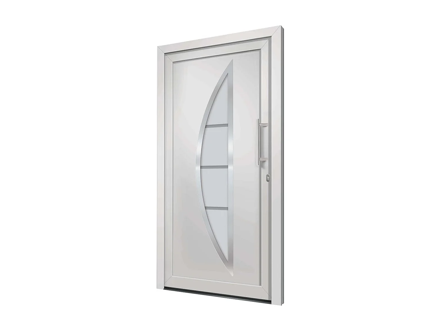 Porte d'entrée Blanc 98x190 cm