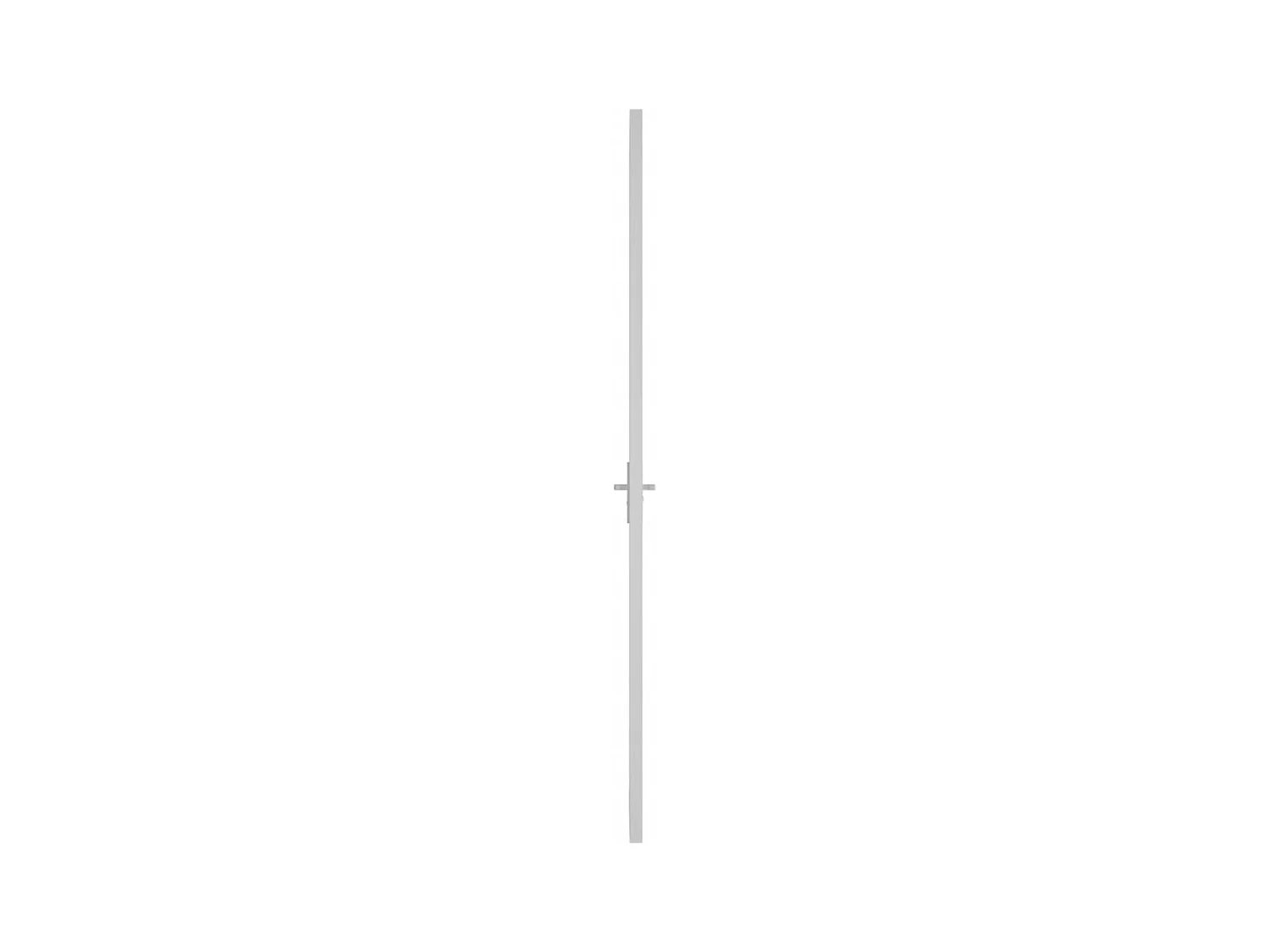 Porte intérieure 93x201,5 cm Blanc Verre ESG et aluminium
