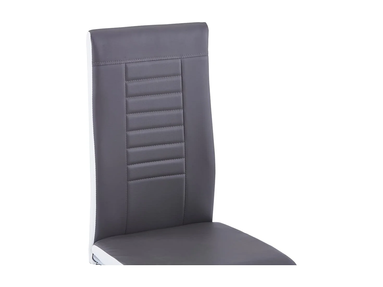 Ensemble de salle à manger 9 pcs Similicuir Gris