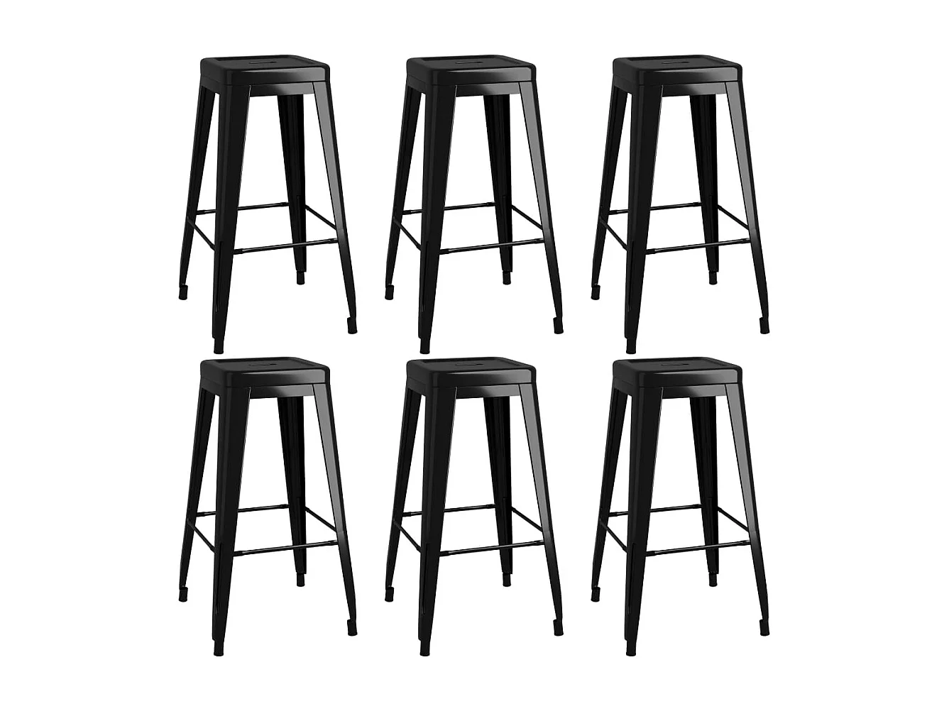 Set manubri da 7 pezzi Nero