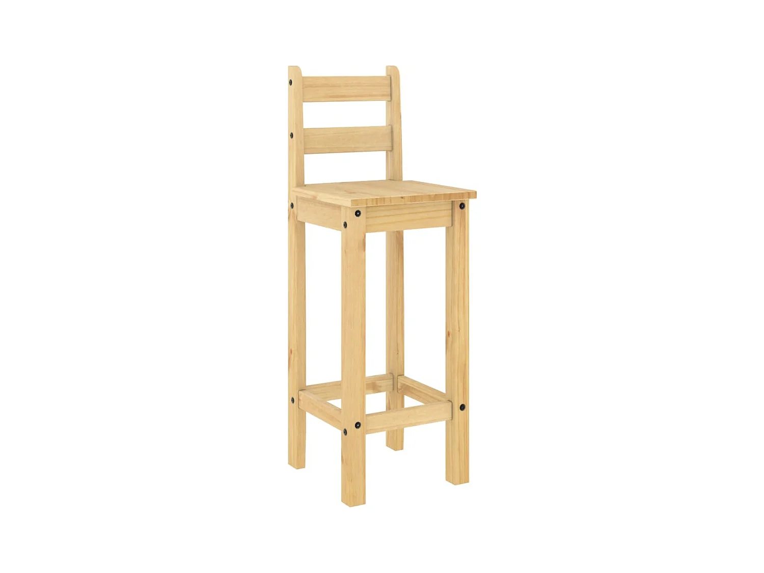 Ensemble de bar 5 pcs Bois de pin massif
