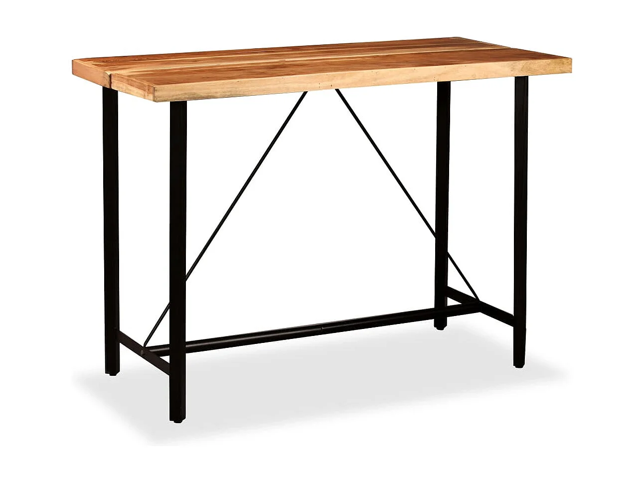 Set da bar da 7 pezzi. Legno di acacia massiccio e rigenerato