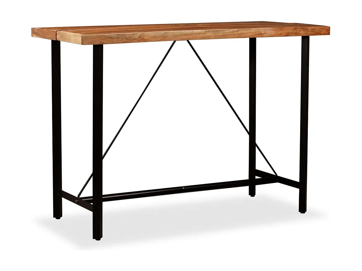 Set da bar da 7 pezzi. Legno di acacia massiccio e rigenerato