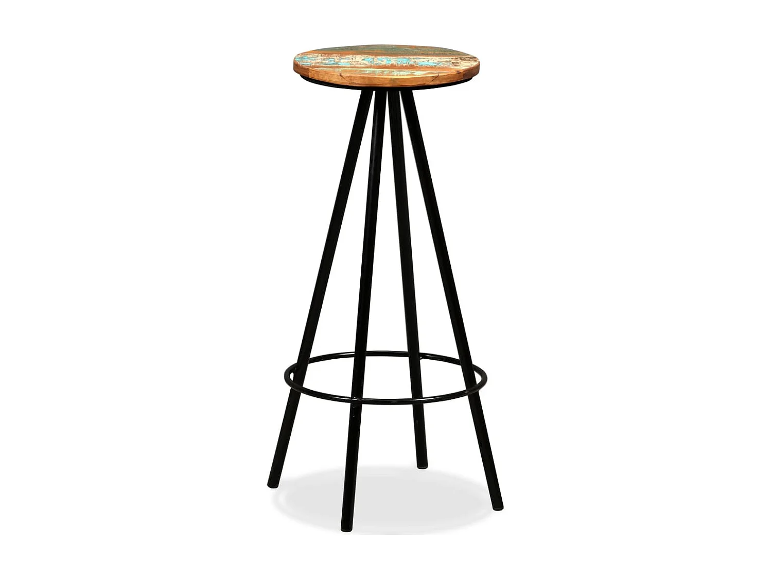 Set da bar da 5 pezzi. Legno di acacia massiccio e rigenerato