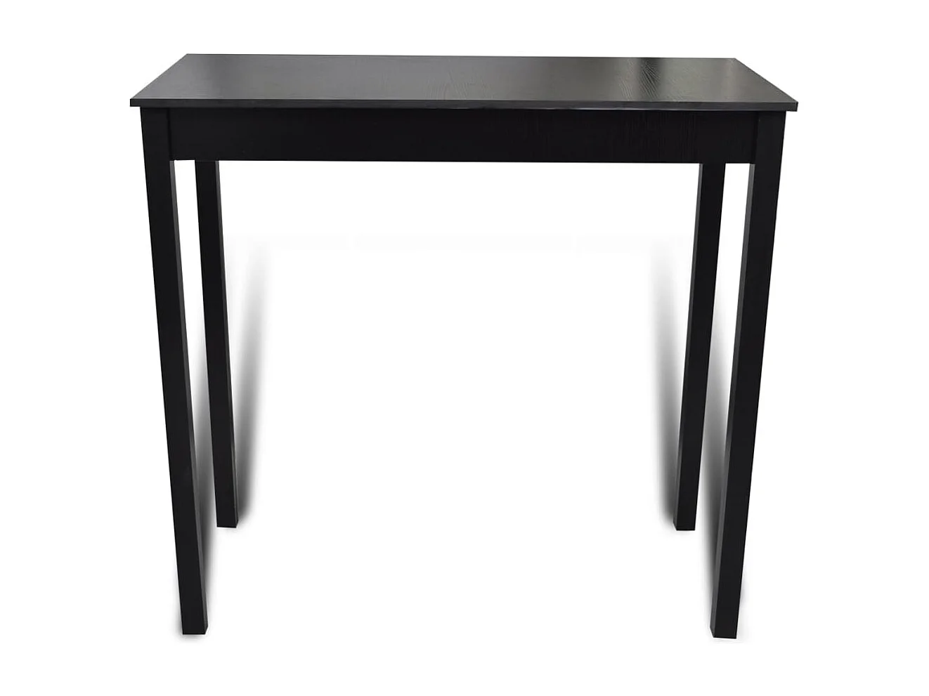 Set de 1 table de bar et 4 tabourets noir