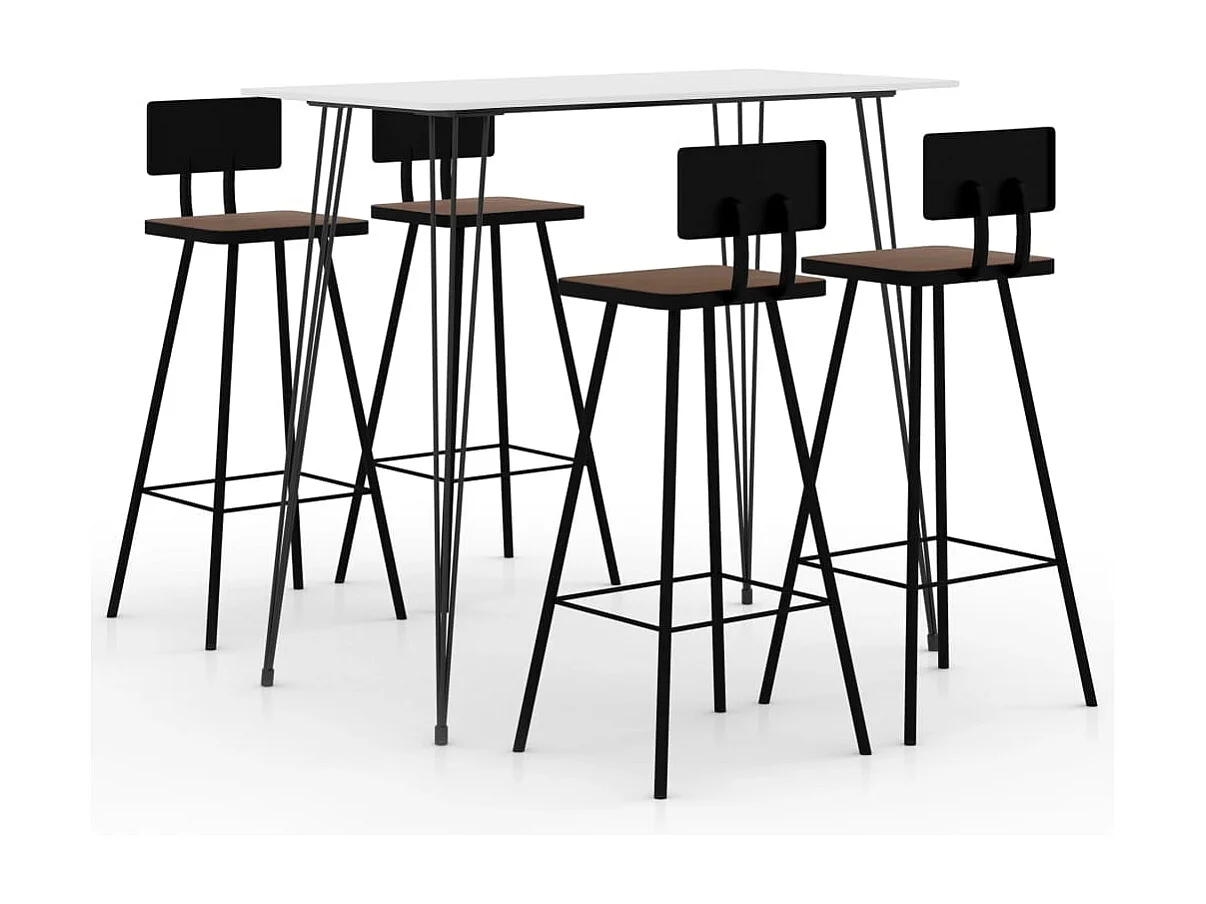 Ensemble de bar 5 pcs Blanc