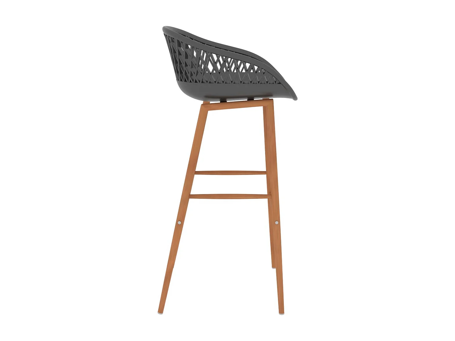 Ensemble de bar 5 pcs Noir et gris