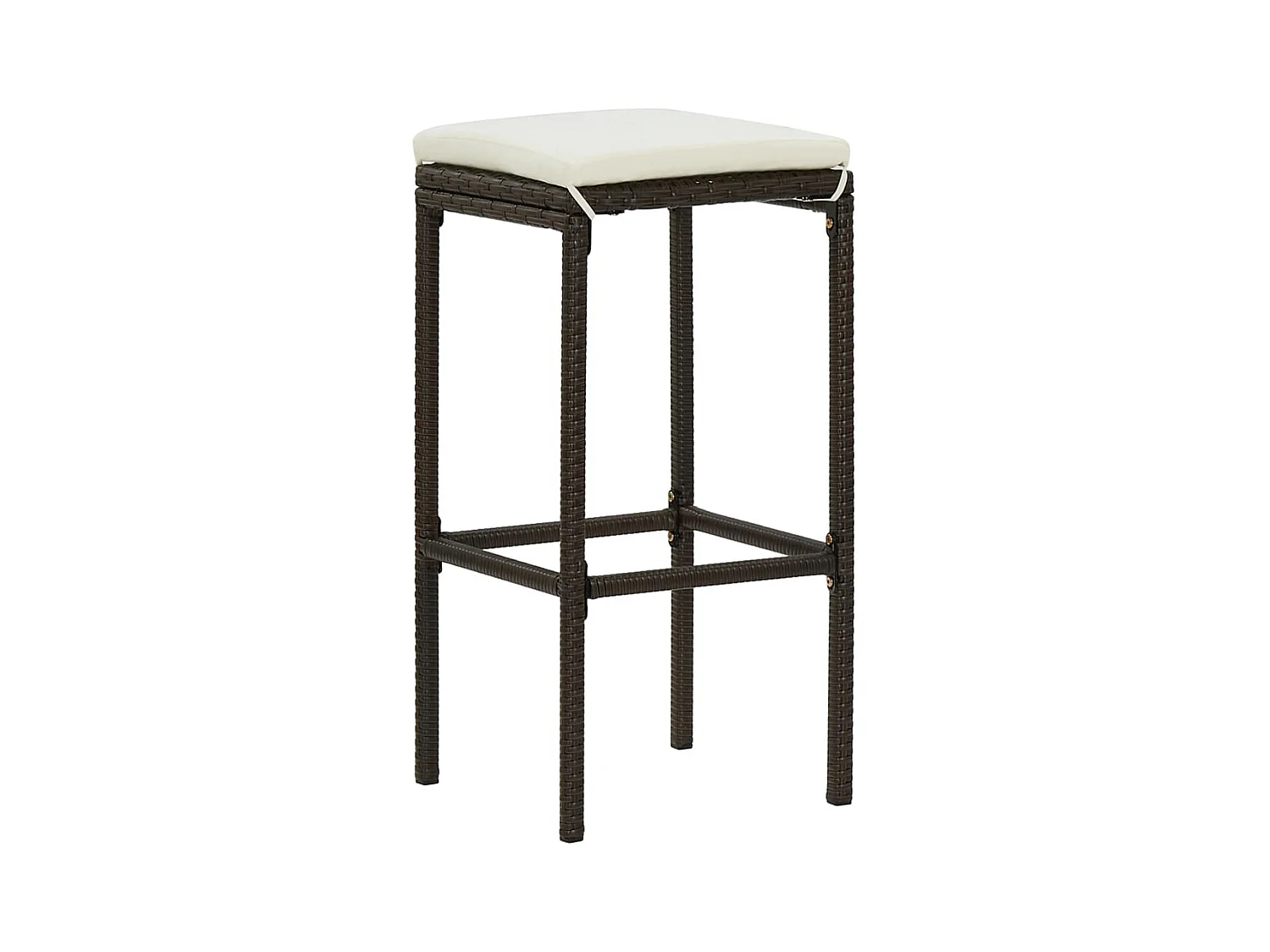 Conjunto de barra de vime de resina 3 peças Marrom