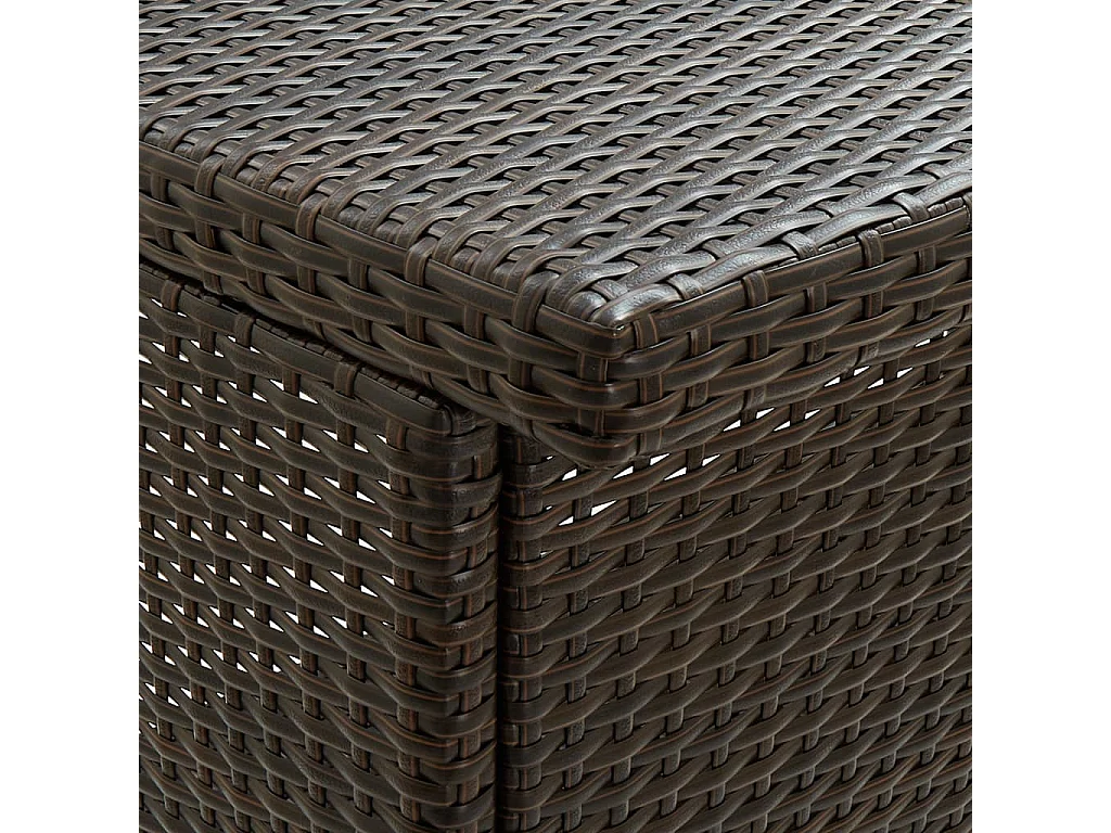 Conjunto de barra de vime de resina 3 peças Marrom