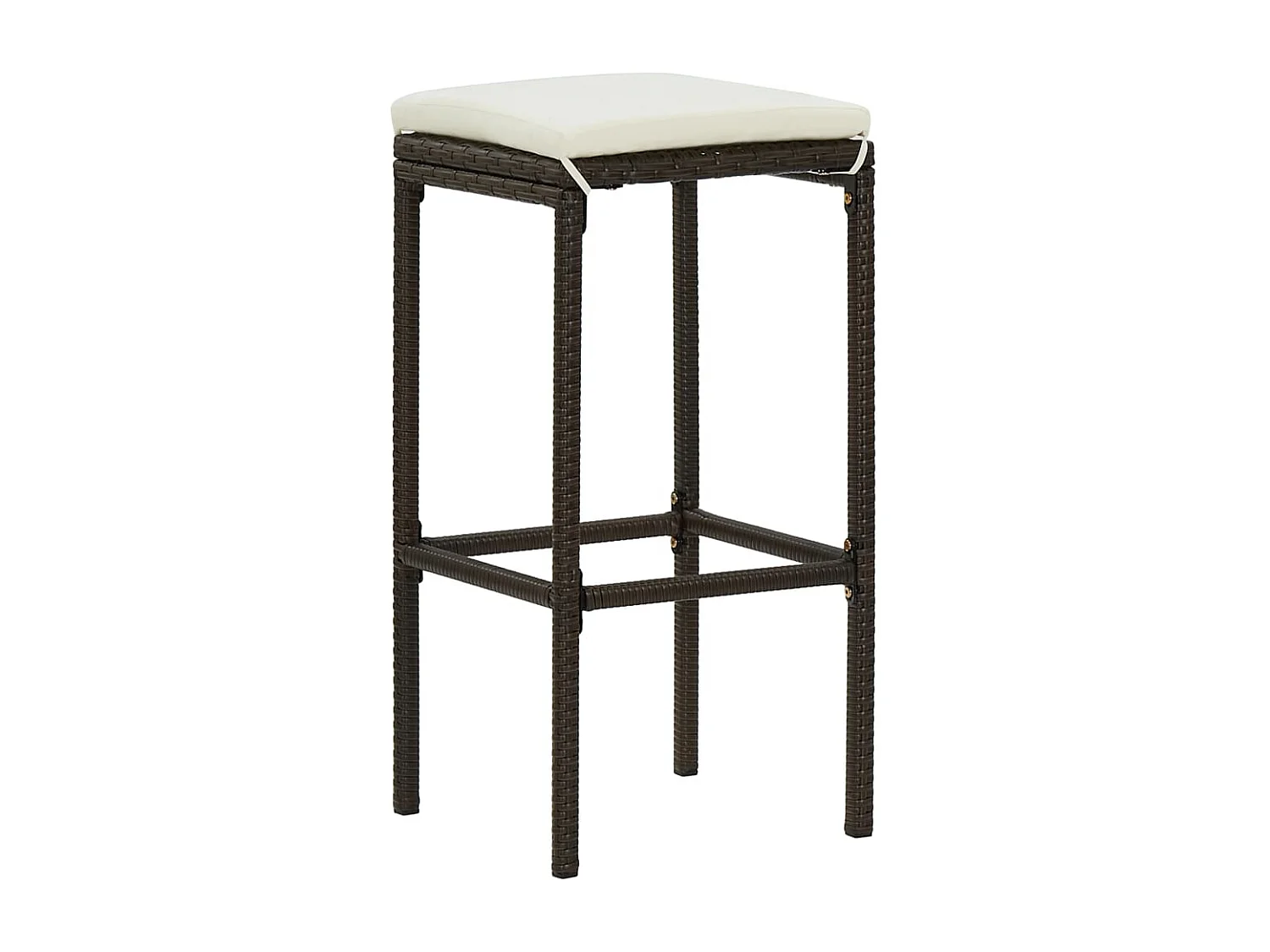 Set 3 barre in vimini in resina Marrone