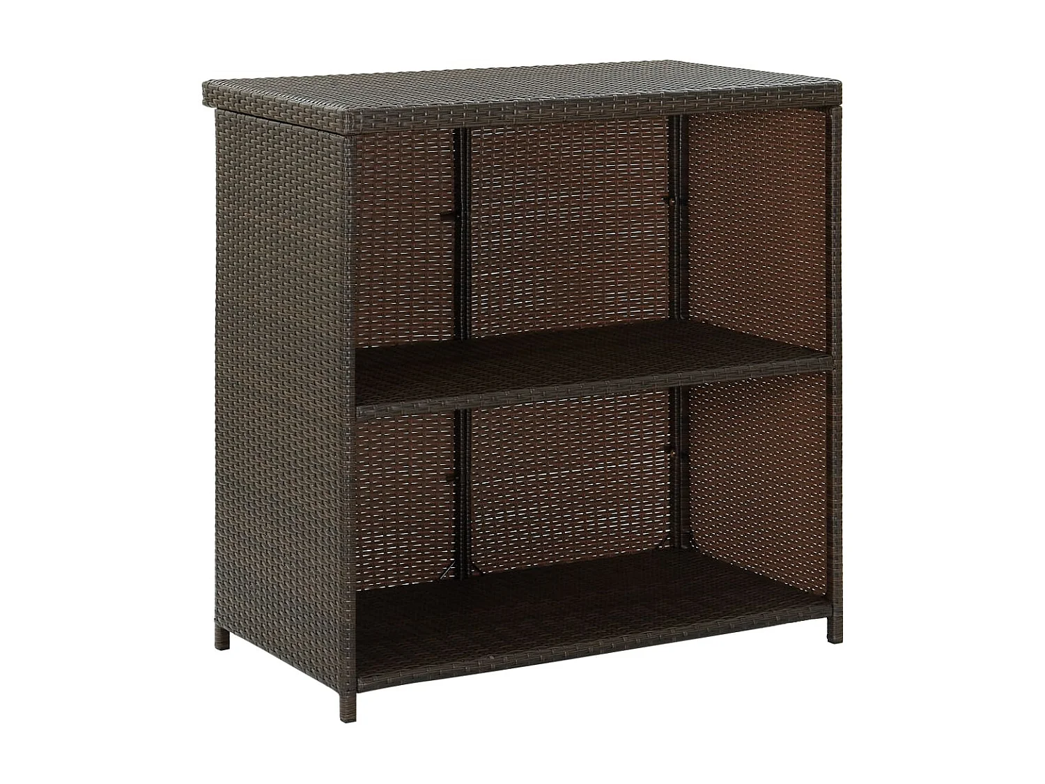 Conjunto de barra de vime de resina 3 peças Marrom