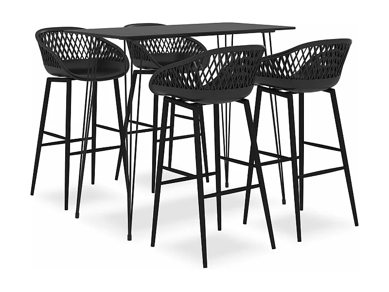 Set manubri da 5 pezzi Nero