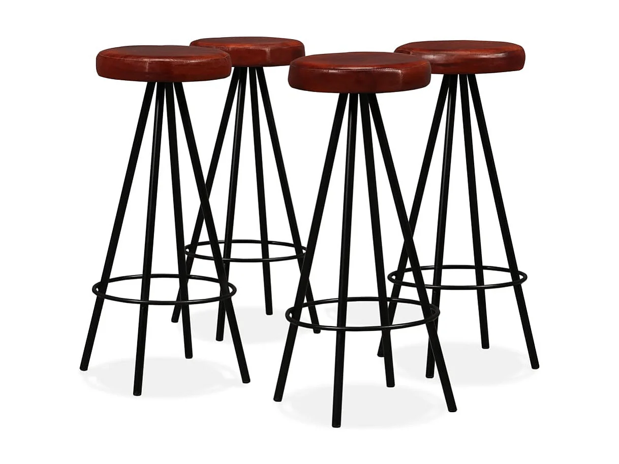 Set da bar da 9 pezzi in legno massello di acacia e vera pelle