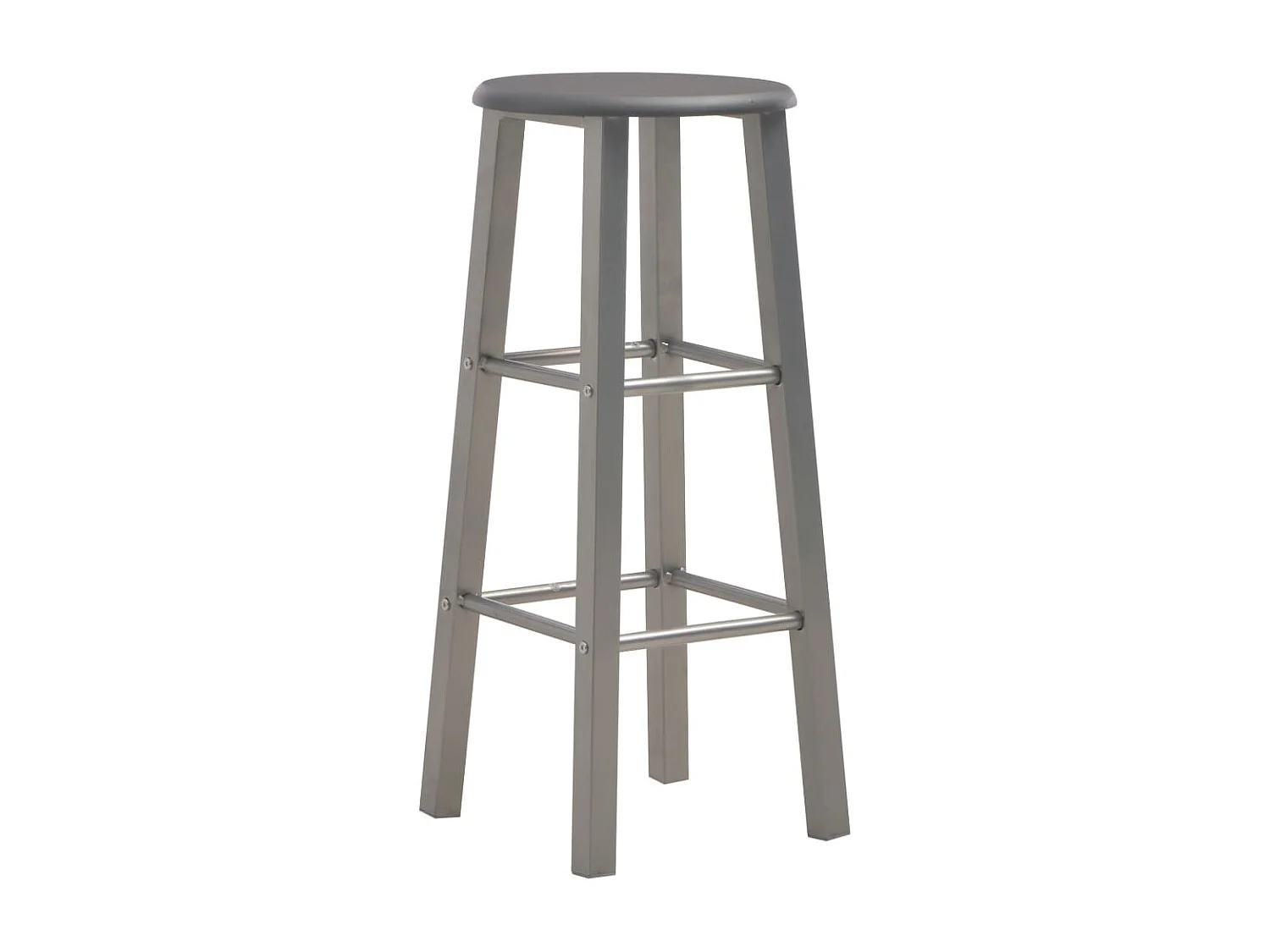 Ensemble de bar 3 pcs Bois et acier Anthracite