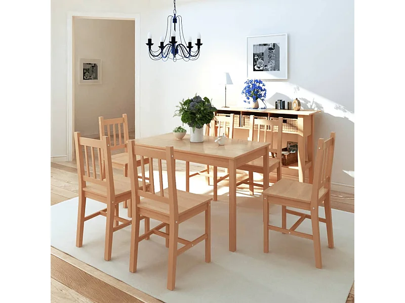 Conjunto de jantar Pinede de sete peças