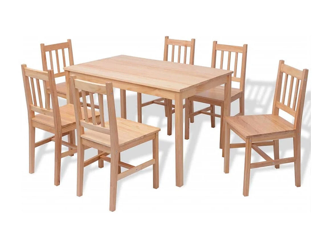 Conjunto de jantar Pinede de sete peças