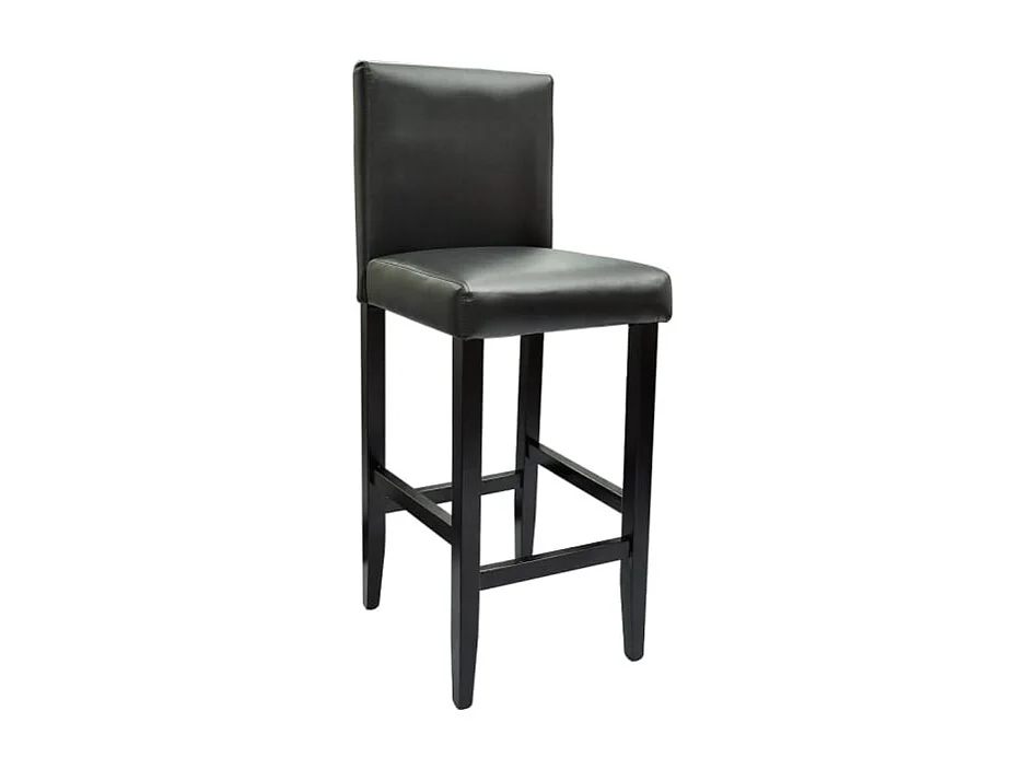 Set de 1 table de bar et 2 tabourets noir