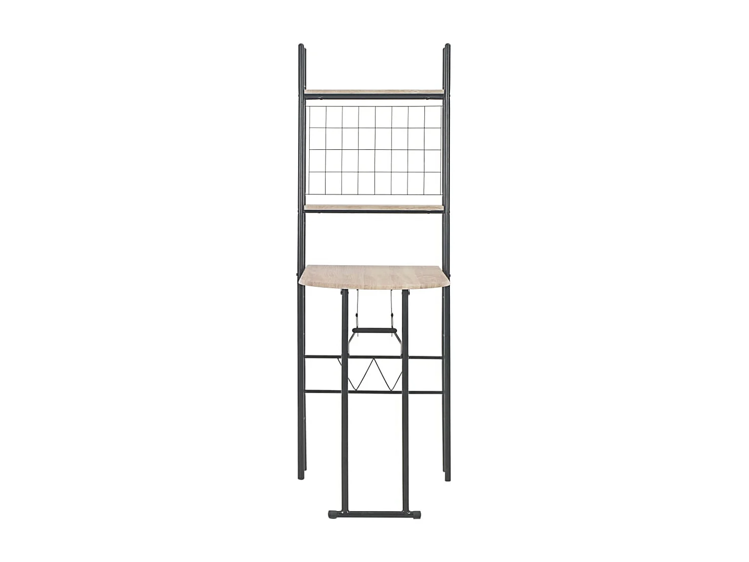 Vajilla plegable de 3 piezas y estante de almacenamiento de acero MDF